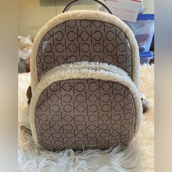 Calvin Klein Bags Calvin Klein Nwt Estelle Backpack With Sherpa